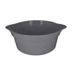 image of RAK Porcelain CFRD28GYBD Cocotte Dish, 11" Round, 96-159 oz (3-4 qt) Gray Eared Handles - 1/Case