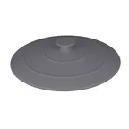 image of RAK Porcelain CFRD28GYLD - Round Porcelain Casserole Lid, Stone Gray, Oven Microwave Safe, 4/Case