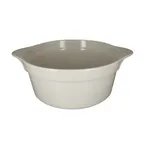 image of RAK Porcelain CFRD28WHBD - 11" White Eared Bowl, 96-159 oz (3-4 qt) Oven/Microwave Safe - 1/Case