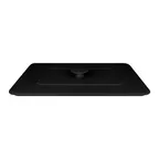 image of RAK Porcelain CFRT32BKLD - Chef’s Fusion Tureen Lid, Black Porcelain, Oven Safe, 12" x 8", - 3/Case