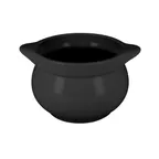 image of RAK Porcelain CFST10BKBD - Volcano Black 15.2 oz Soup Tureen, 4"1/6" Dia, 9-16 oz, No Lid - 1/Case
