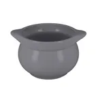 image of RAK Porcelain CFST10GYBD - 15.2 oz (0.45 L) 4¼" Round Eared Soup Tureen, Gray Porcelain, Oven Safe