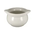 image of RAK Porcelain CFST10WHBD - 15.2 oz (4¼") Eared Soup Tureen, White Porcelain, Dishwasher Safe - 1/Case