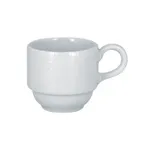 image of RAK Porcelain CHPCLSC09 Charm Cup, 3-1/16" Ø x 2-3/8" H, 3 oz Porcelain, Stackable, Safe - 12/Case