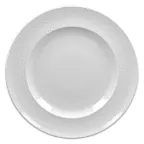 image of RAK Porcelain CLFP19D182 Lace Round Plate, 7½" Dia, Embossed Rim, Oven/Microwave Safe - 24/Case