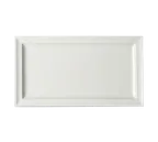 image of RAK Porcelain CLRP38 Rectangular Plate, 15" x 8¼" Edge, Dishwasher Safe, Chip Resistant - 6/Case