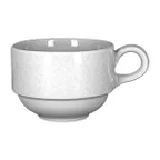 image of RAK Porcelain CLSC23D182 - Lace Cup 7.8 oz (3.3" Dia.), Stackable, Dishwasher Safe - 12/Case