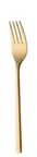 image of RAK Porcelain CMXDIFGS Dinner Fork – 8.2" Length, Gold Satin Montreux Finish, Stainless Steel, 12/Case