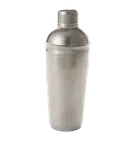 image of RAK Porcelain CS6152VH - Hammered 25oz 3‑Piece Cocktail Shaker, 3.54" D x 9.44" H, Finish - Case