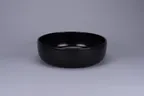 image of RAK Porcelain DGEABW24C6 - 9.4" Black Ceramic Stoneware Bowl, 77 oz Capacity, Safe - 2/Case