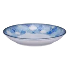 image of RAK Porcelain DGNNDC26ID Coupe Plate, 10.25" Diameter, Blue & White DiGi China, Round - 12/Case