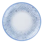 image of RAK Porcelain DGNNDP23IL Deep Plate, 9.05" Dia x 1.55" H, 23.35 oz, Blue & White China - 12/Case