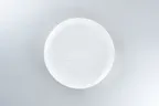 image of RAK Porcelain DGNNPR27CS - 10.6" Round Flat Coupe Porcelain Plate, White Celeste, 12/Case