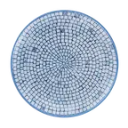image of RAK Porcelain DGNNPR27IL - Rimless Plate, 10.66" Round, Blue & White DiGi China, - 12/Case
