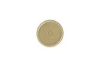 image of RAK Porcelain EACP16SBI - 6.3" Round Coupe Ceramic Plate, Beige, Microwave Dishwasher Safe - 24/Case
