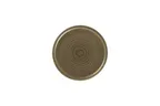 image of RAK Porcelain EACP21SDB - 8.25" Round Brown Ceramic Plate, Coupe Rim, Microwave Safe - 12/Case