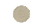 image of RAK Porcelain EACP24SGE - 9.45" Coupe Stoneware Plate, Grey, Microwave Dishwasher Safe - 12/Case