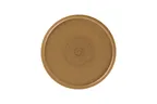 image of RAK Porcelain EACP28SAB - 11" Round Flat Coupe Plate, Stoneware, Autumn Brown, Microwave Safe - 6/Case