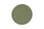 image of RAK Porcelain EACP28SDG - 11" Round Coupe Ceramic Plate, Dark Green, Dishwasher Safe - 6/Case