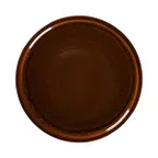 image of RAK Porcelain EACP32HO - 12.6" Round Flat Coupe Plate, Honey Porcelain, Dishwasher Safe - 6/Case