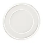 image of RAK Porcelain EAFP24 Ease Plate, 9.45" Round Flat Edge Rim Dinnerware, Oven Safe - 12/Case