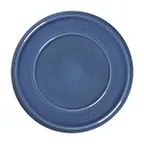 image of RAK Porcelain EAFP24CO Ease Plate, 9.45" Round Flat Edge with Wide Rim, Porcelain, Cobalt, 12/Case