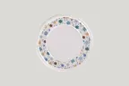 image of RAK Porcelain EAFP24D207 - 9.45" Round Flat Edge Porcelain Dinner Plate, Ivoris Summer Color, 12/Case