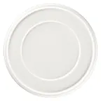 image of RAK Porcelain EAFP24DU Ease Plate, 9.45" Round Flat Edge Wide Rim Porcelain Dinnerware - 12/Case