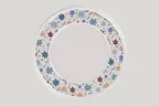 image of RAK Porcelain EAFP32D207 - 12.6" Round Flat Edge Porcelain Plate Ivoris Summer Finish - 6/Case