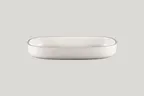 image of RAK Porcelain EAOD30 - Oval 8" White Porcelain Bowl, 50.7 oz, General Use, Oven/Microwave Safe - 2/Case
