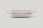 image of RAK Porcelain EAOD33CL - Oval 9" Deep Bowl, 65.95 oz Porcelain, Freezer/Oven Safe - 2/Case