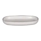 image of RAK Porcelain EAOP23CL - Oval Deep Rim China Plate 8.875" L x 5.9" W Oven Safe - 12/Case