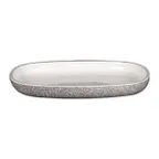 image of RAK Porcelain EAOP23DU Ease Oval Plate 8.875" L x 5.9" W Deep Rim Porcelain Dinnerware - 12/Case