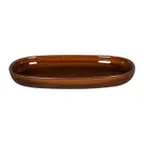 image of RAK Porcelain EAOP23HO Deep Rim Plate, 8.85" L x 5.9" W Honey, Microwave & Dishwasher Safe - 12/Case