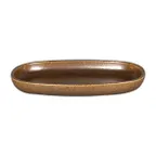 image of RAK Porcelain EAOP23RT - Deep Rim China Plate, 8.85" L x 5.9" W Porcelain, Rust, Safe - 12/Case