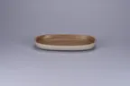 image of RAK Porcelain EAOP23SAB - Oval China Plate 10.3" x 7.0", Ceramic, Brown, Microwave Safe - 12/Case