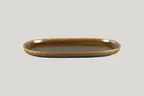 image of RAK Porcelain EAOP33RT - 13" Oval Ease Plate, Porcelain, Rust, Deep Rim, Microwave Safe - 6/Case