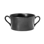 image of RAK Porcelain EDCS35 Soup Bowl, 11-7/8 oz Capacity, 4-3/8" Dia, Black Porcelain, Safe - 6/Case