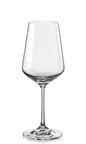 image of RAK Porcelain EDGWHT11 - White Wine Glass, 11.8 oz, 3.3" D x 8.9" H, Tempered Glass - 24/Case