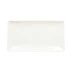 image of RAK Porcelain EDRG33IV Nano Plate, Rectangular Coupe Rim, 13"-1/5" x 7"-1/8" Porcelain, 6/Case