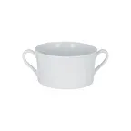 image of RAK Porcelain EVCS35 Evolution Soup Bowl, 12 oz (4"3/8 Dia) Two Handles, Microwave Safe - 6/Case