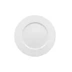 image of RAK Porcelain EVFP29 Plate, 11-1/4" Embossed, White Porcelain, Dishwasher/Microwave Safe - 12/Case