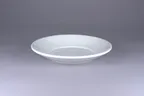 image of RAK Porcelain EZADP27 - 10.7" Round China Plate, 36.1 oz, Deep Rim, Angled Design - 12/Case