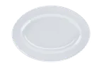 image of RAK Porcelain EZOVP38 - Oval China Platter 15" x 11" x 1.5" Elegant, 6/Case
