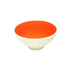 image of RAK Porcelain FDBI14PD3 - Round Bowl, 5" Dia x 2-5/8" H, 15.2 oz, Tangerine, Dishwasher Safe - 12/Case