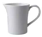 image of RAK Porcelain FDCR40 Creamer Pitcher, 16 oz (3-1/2") White Porcelain with Handle, Dishwasher Safe - 6/Case