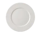 image of RAK Porcelain FDFP22 - 8½" Round Flat Edge Porcelain Plate, White, Dishwasher Safe - 12/Case