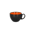 image of RAK Porcelain FR116C45OR Breakfast Cup 15.2 oz (4.7") Orange Porcelain Oven/Microwave Safe - 12/Case