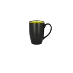 image of RAK Porcelain FRBAFM30GR Fire Flora China Mug, 10.15 oz, 3.15" Green Porcelain, Dishwasher Safe - 6/Case