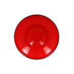 image of RAK Porcelain FRCLXD23RD - 9" Round Fire Plate, 10.8 oz, Red Porcelain, Oven Microwave Safe - 6/Case